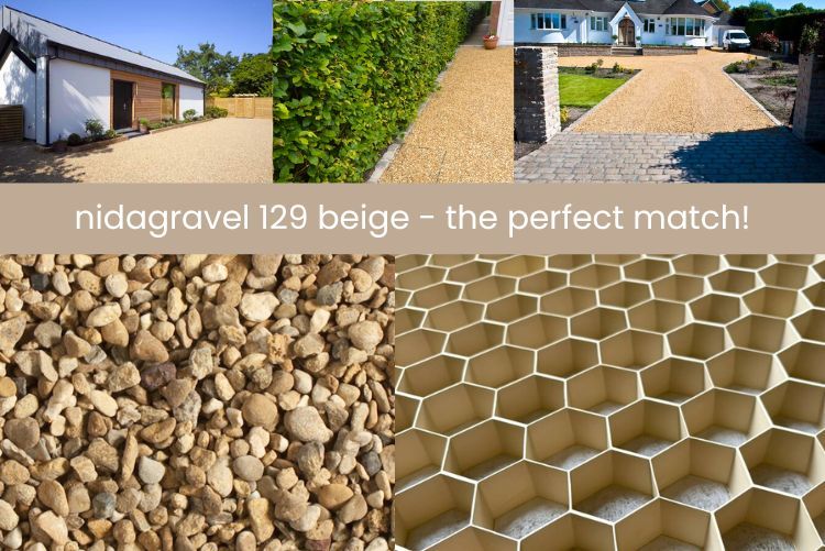 Beige gravel grids - the perfect match to your gravel!